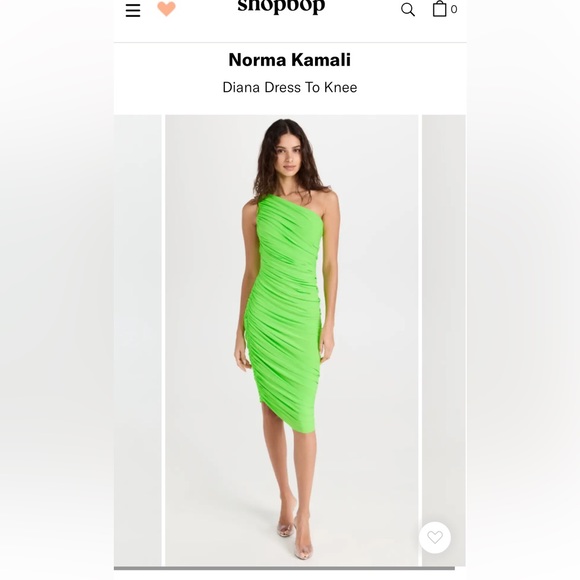 Norma Kamali Dresses & Skirts - Norma Kamali Bright Green Midi Dress